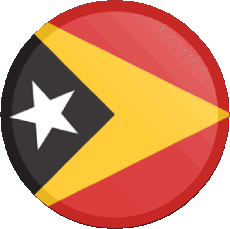 Drapeaux Asie Timor Oriental Rond 