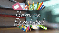 Mensajes Francés Bonne Rentrée Fondo animado 003 