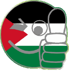 Flags Asia Palestine Smiley - OK 