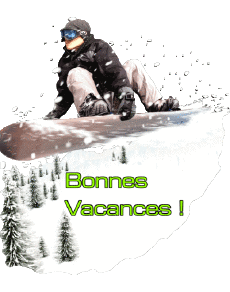 Mensajes Francés Bonnes Vacances Hiver Serie 07 