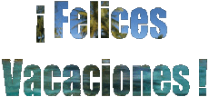 Mensajes Español Felices Vacaciones Fondo animado 001 