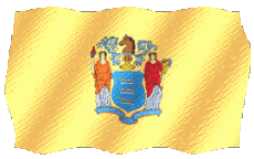 Fahnen Amerika U.S.A - States New Jersey Welligkeit 