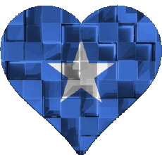 Flags Africa Somalia Heart 