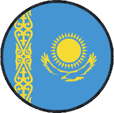 Fahnen Asien Kazakhstan Runde 