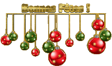 Mensajes Francés Bonnes Fêtes (Noël) Série 08 