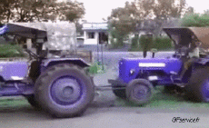 Humor -  Fun Transport Traktor Accident Fail 