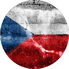 Drapeaux Europe Tchéquie Rond 