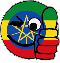Flags Africa Ethiopia Smiley - OK 