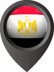 Banderas África Egipto Marcador de ubicación 