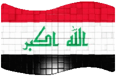 Bandiere Asia Iraq Rettangolo 