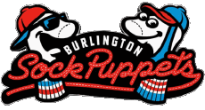 Sports Baseball U.S.A - Appalachian League Burlington Sock Puppets 