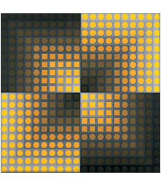 Humor -  Fun Künstler Maler Victor Vasarely 