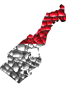 Bandiere Europa Monaco Carta Geografica 