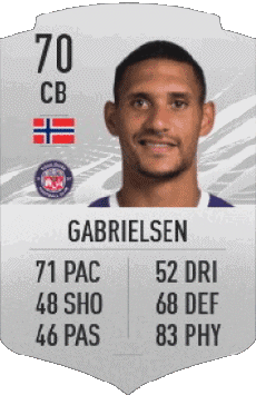 Multimedia Vídeo Juegos F I F A - Jugadores  cartas Noruega Ruben Gabrielsen 