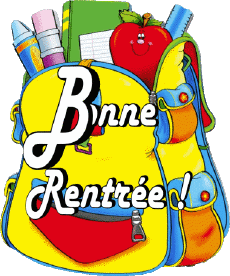 Messagi Francese Bonne Rentrée Sfondo trasparente 015 