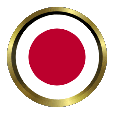 Bandiere Asia Giappone Rotondo - Anelli 