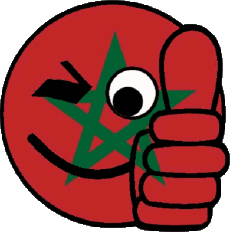 Banderas África Marruecos Smiley - OK 