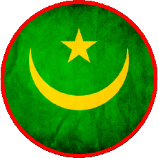 Bandiere Africa Mauritania Tondo 