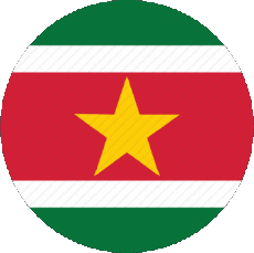 Flags America Suriname Round 