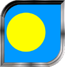 Drapeaux Océanie Palaos Carré 