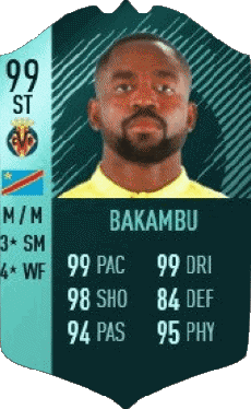 Multimedia Vídeo Juegos F I F A - Jugadores  cartas Congo Cédric Bakambu 