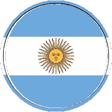 Drapeaux Amériques Argentine Rond - Anneaux 