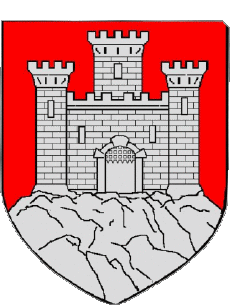 Blasón-Banderas Francia Departamentos - Ciudades 14 FALAISE Blasón