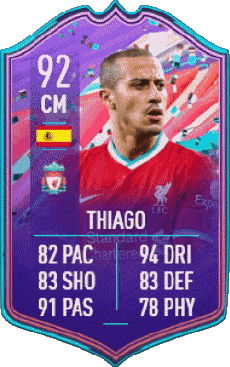 Multimedia Videospiele F I F A - Karten Spieler Spanien Thiago Alcântara 