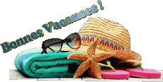 Messagi Francese Bonnes Vacances Sfondo trasparente 05 