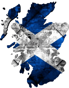 Fahnen Europa Schottland Karte 
