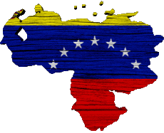 Flags America Venezuela Map 