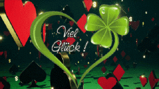 Messages Allemand Viel Glück Fond Animé 003 