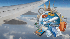 Mensajes Italiano Buon Viaggio Fondo animado 001 