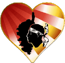 Flags France Regions Corsica Heart 