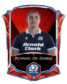 Deportes Rugby - Jugadores Escocia Equipo 2025 Stafford Mc Dowall 
