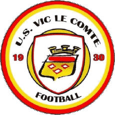 Sports FootBall Club France Logo Auvergne - Rhône Alpes 63 - Puy de Dome U.S. Vic Le Comte 