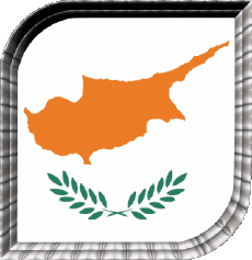 Bandiere Europa Cipro Quadrato 