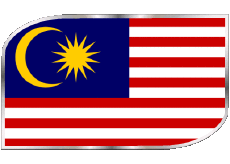 Banderas Asia Malasia Rectángulo 