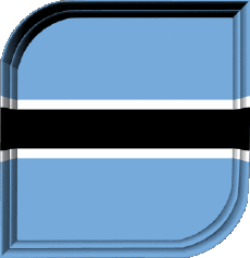 Drapeaux Afrique Botswana Carré 