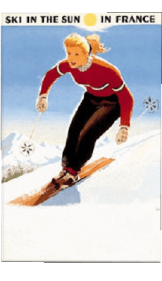 Humor - Fun Carteles retro - Lugares France Alpes 