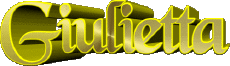 Nombre FEMENINO - Italia G Giulietta 