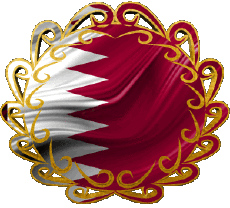 Bandiere Asia Qatar Forma 