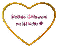 Messages German Herzlichen Glückwunsch zum Muttertag 01 