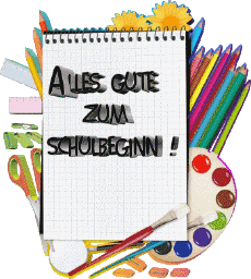 Nachrichten Deutsche Alles Gute zum Schulbeginn Transparenter Hintergrund 001 