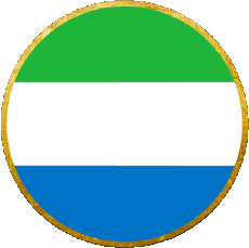 Flags Africa Sierra Leone Round 