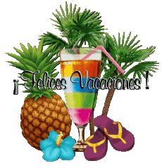 Messages Espagnol Felices Vacaciones Fond Transparent 16 