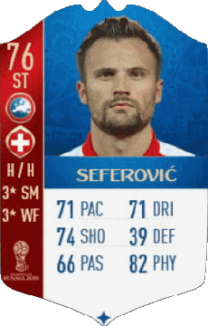 Videogiochi F I F A - Giocatori carte Svizzera Haris Seferovic 