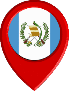 Banderas América Guatemala Marcador de ubicación 