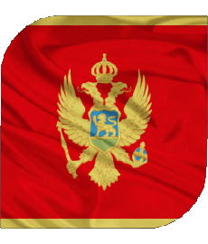 Flags Europe Montenegro Square 