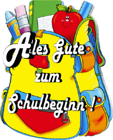 Messages Allemand Alles Gute zum Schulbeginn Fond Transparent 005 